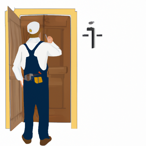 תמונה 3: תמונה להמחשה המדגימה את התהליך של תחזוקה שוטפת של דלתות עץ.