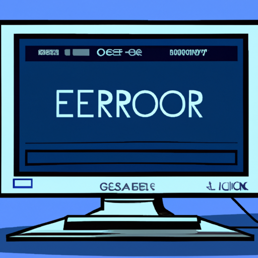 תמונה המתארת מחשב עם שגיאת המסך הכחול הידועה לשמצה